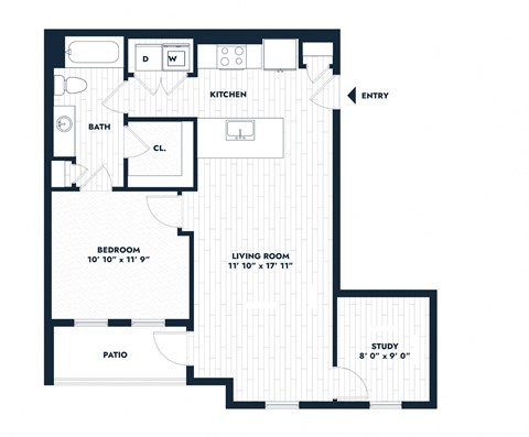Alta Center Point Apartments in San Marcos, Texas A3 Floor Plan